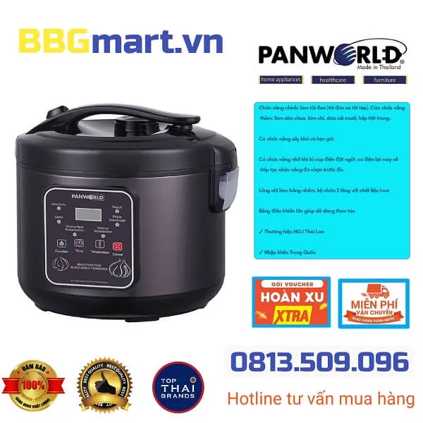 Máy Làm Tỏi Đen Panworld PW-1222