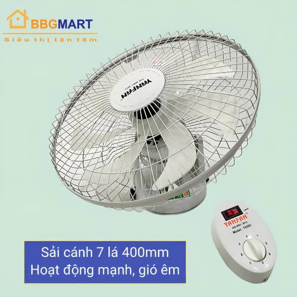 Quạt Trần Đảo Yanfan TD501 Công Suất 47W Bảo hành 24 tháng
