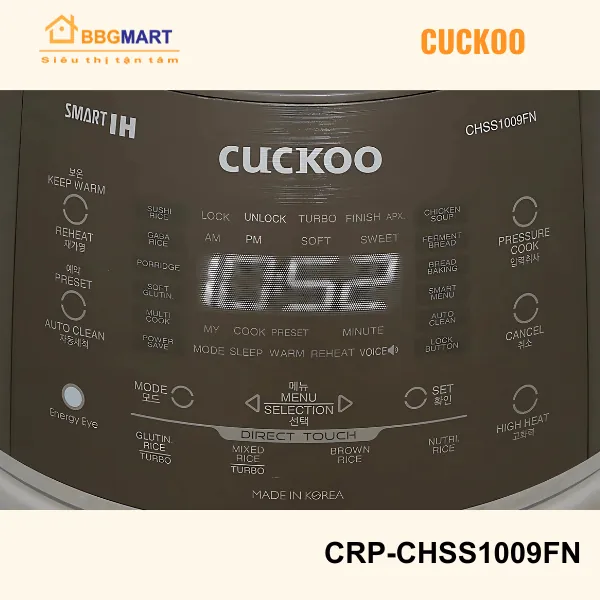 Nồi cơm điện cao tần Cuckoo CRP – CHSS1009FN 1.8 lít Giá Rẻ